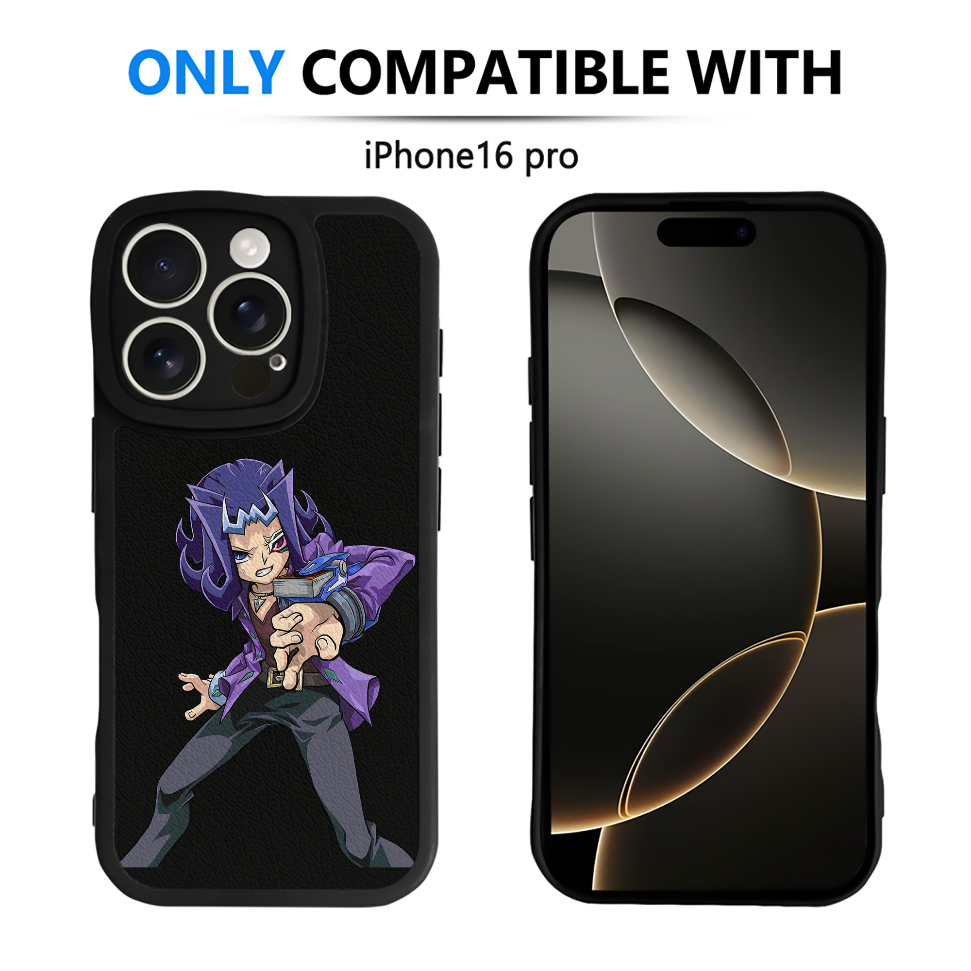 遊☆戯☆王 Yu-Gi-Oh! 【iPhone 16シリーズ対応】シリコンスマホケース（レザー調） 材質：シリコン